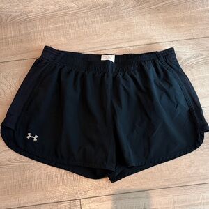 Black Under Armour Shorts with Built in Lining- Womens S